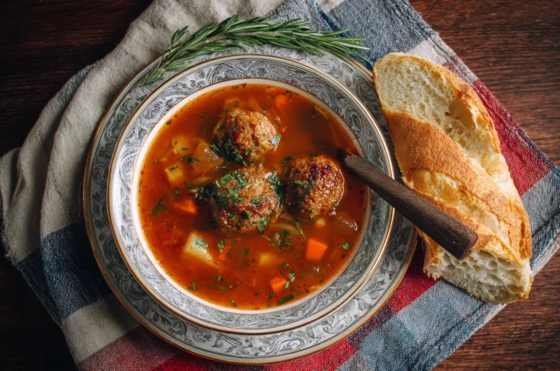 Comforting Meatball Soup Recipe