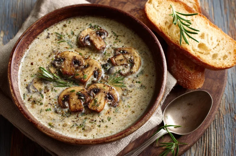 Simple and Quick Mushroom Soup Recipe
