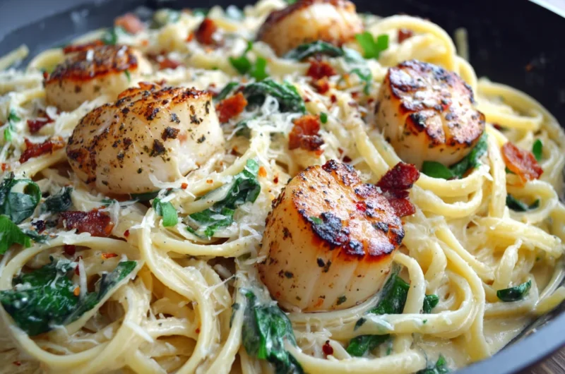 Creamy Scallops Pasta Recipe
