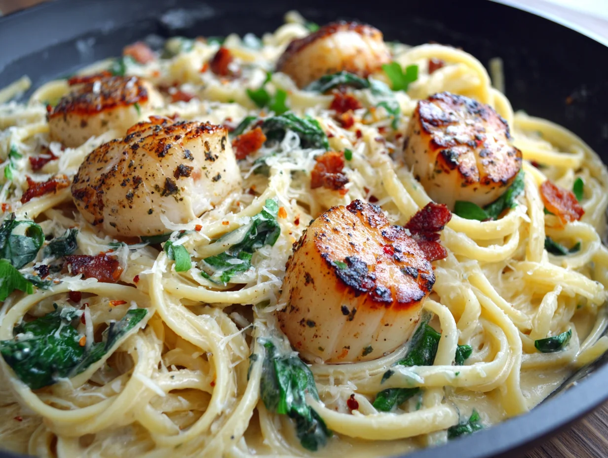 scallops pasta