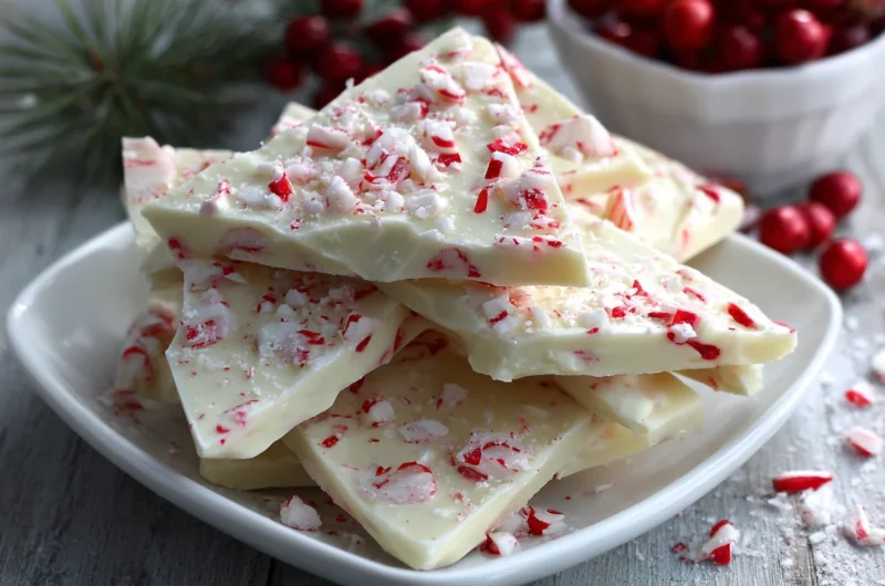 White Chocolate Peppermint Bark Recipe