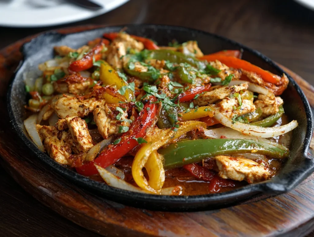 chicken fajitas