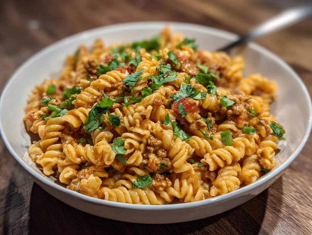 crockpot salsa ranch pasta recipe