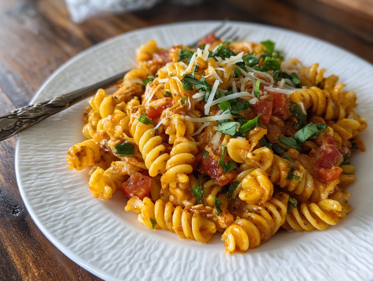 crockpot salsa ranch pasta