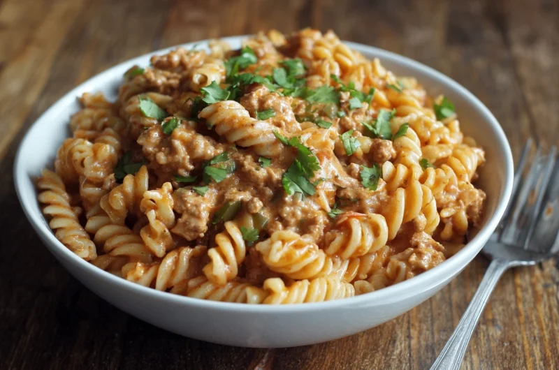 Crockpot Salsa Ranch Pasta Recipe