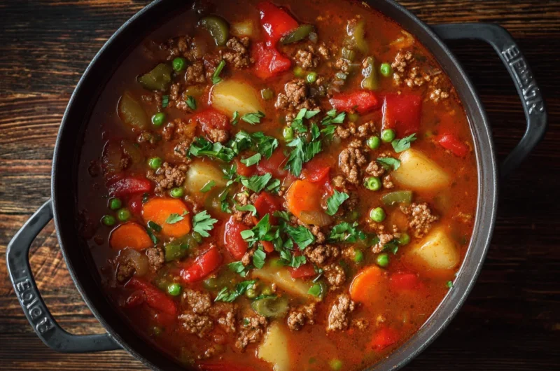 Easy Ground Beef Soup Recipe