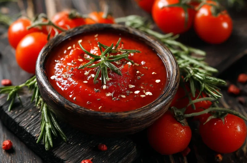 Pizza Sauce Homemade With Fresh Tomatoes