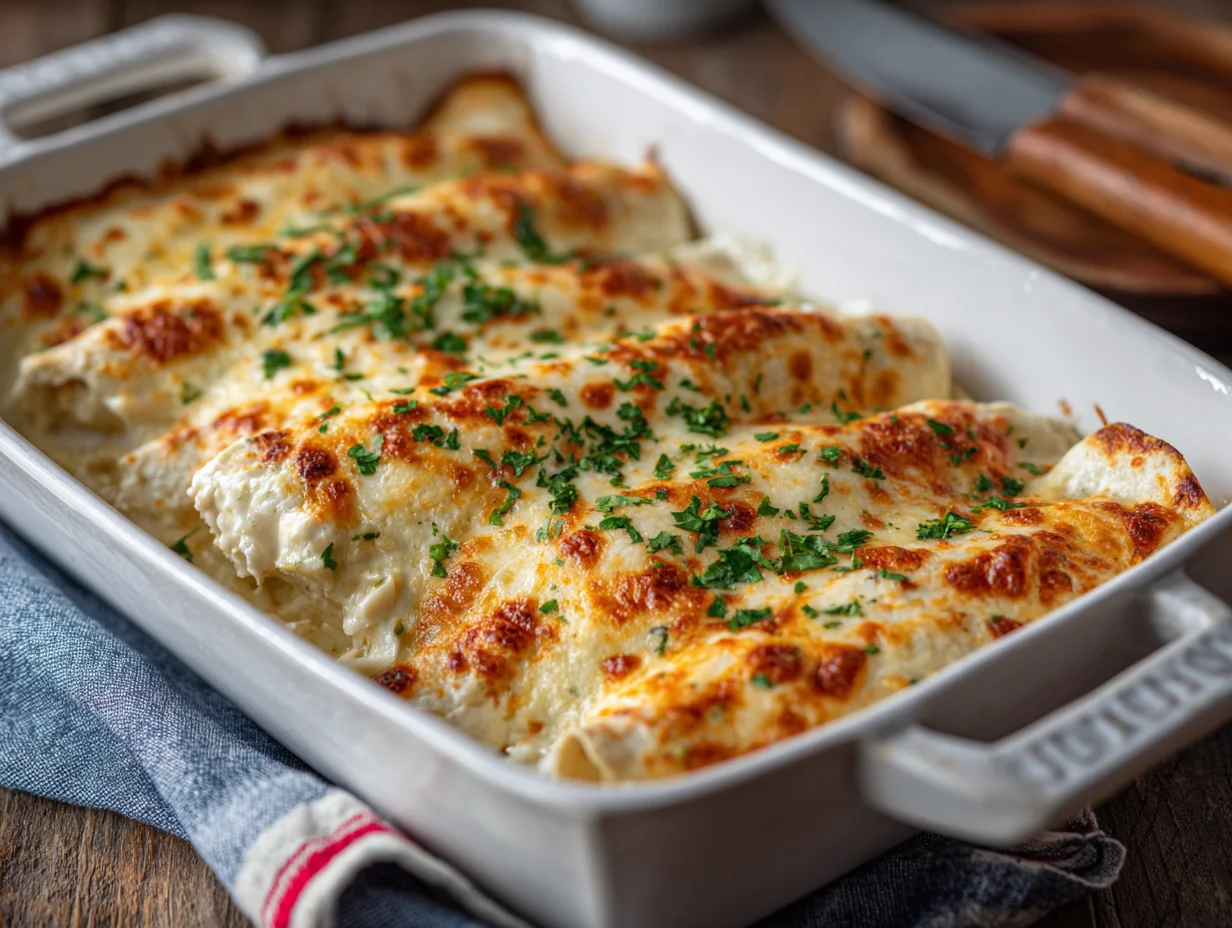 white chicken enchiladas