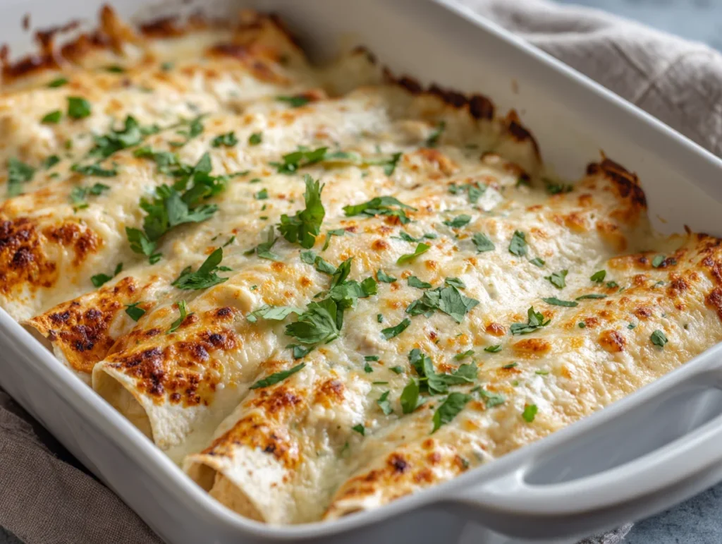 white chicken enchiladas