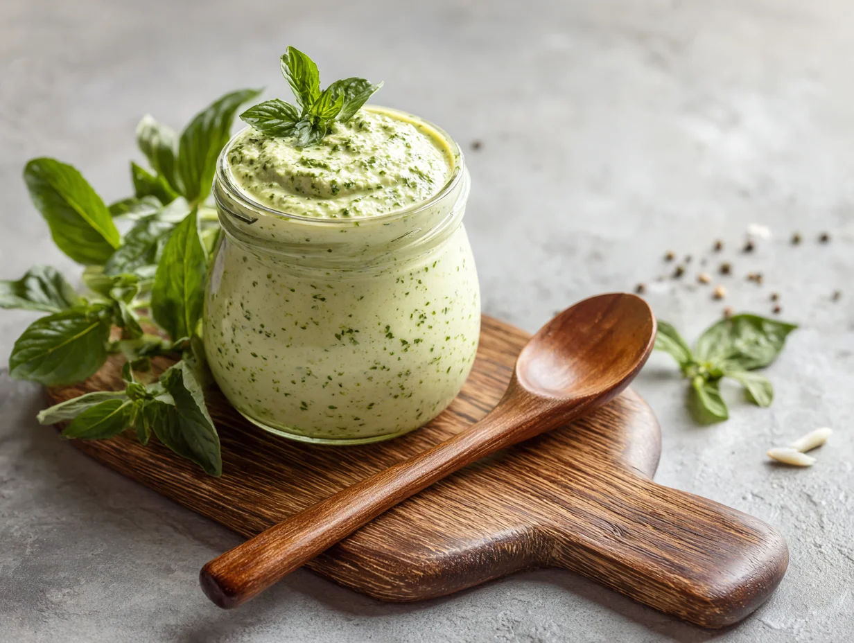 Easy Creamy Pesto Sauce Recipe