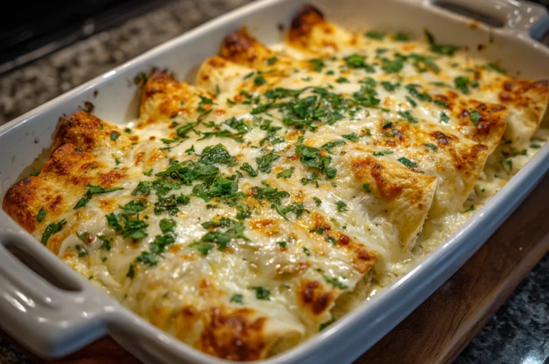 Chicken Enchiladas With White Sauce Recipe