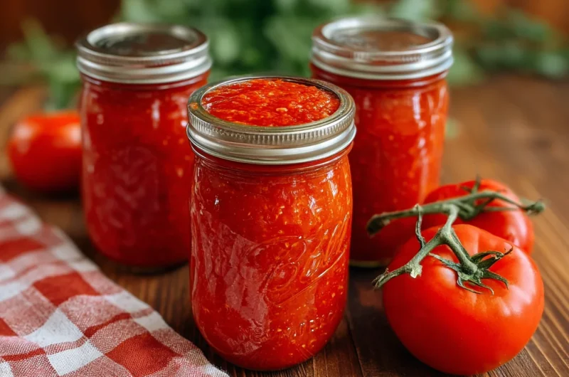 Canning Tomato Sauce Recipe