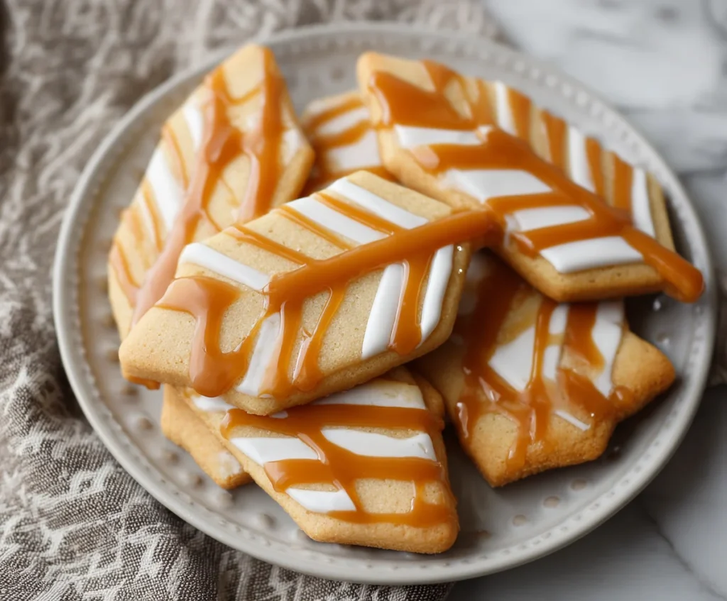 caramel arrow cookie