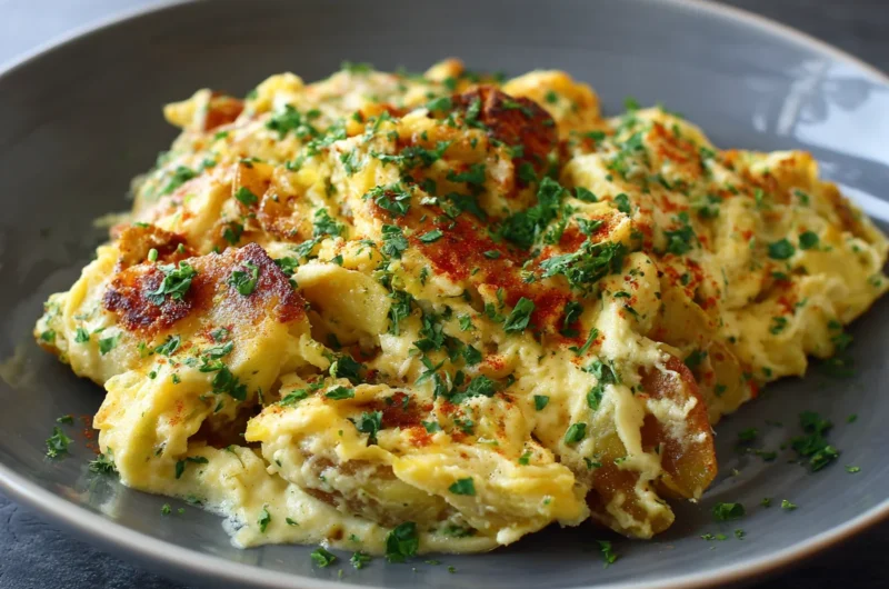 Comfort-Style Cheesy Potato Egg Scramble