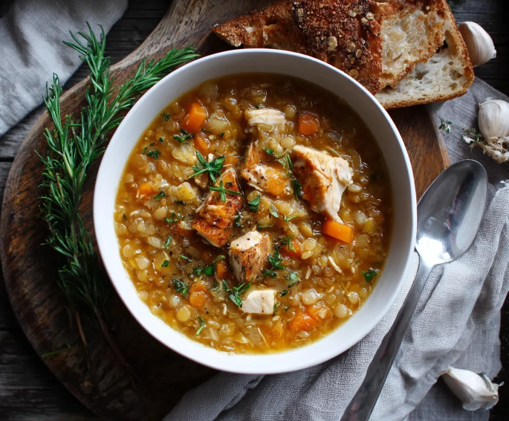 chicken lentil soup