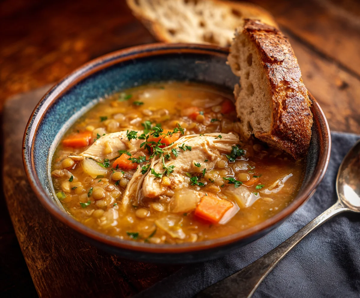 chicken lentil soup