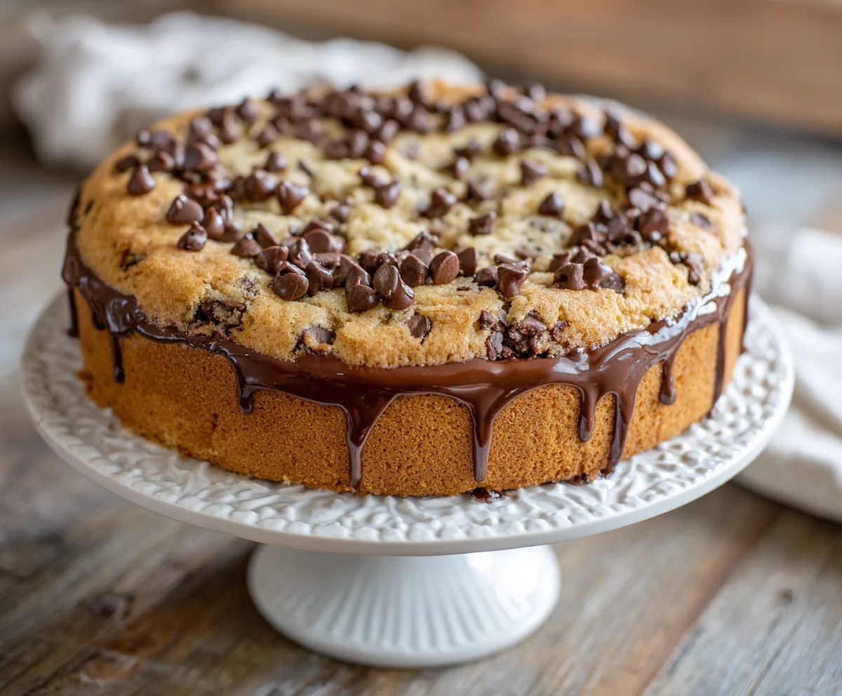 chocolate chip cookie cake