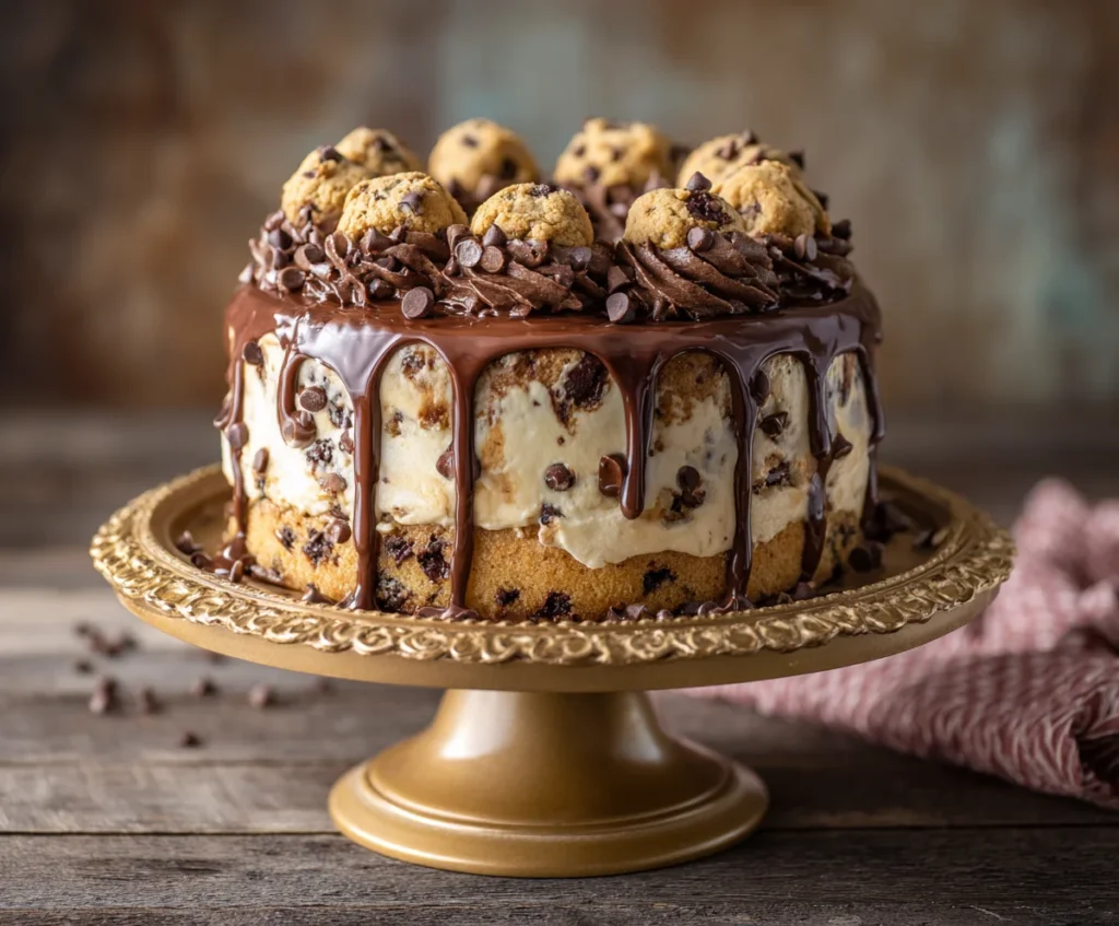 cookie dough cake