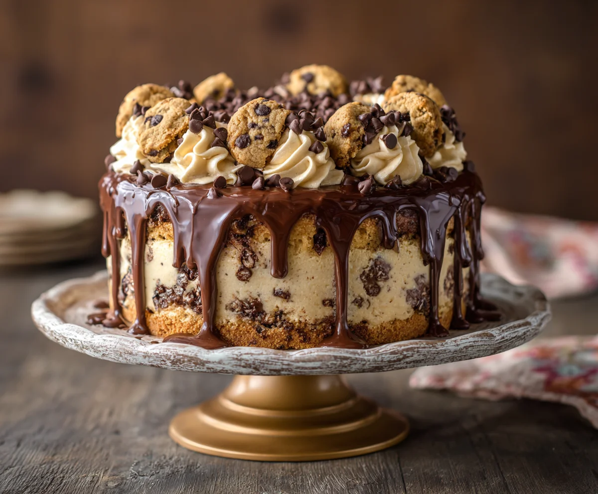 cookie dough cake