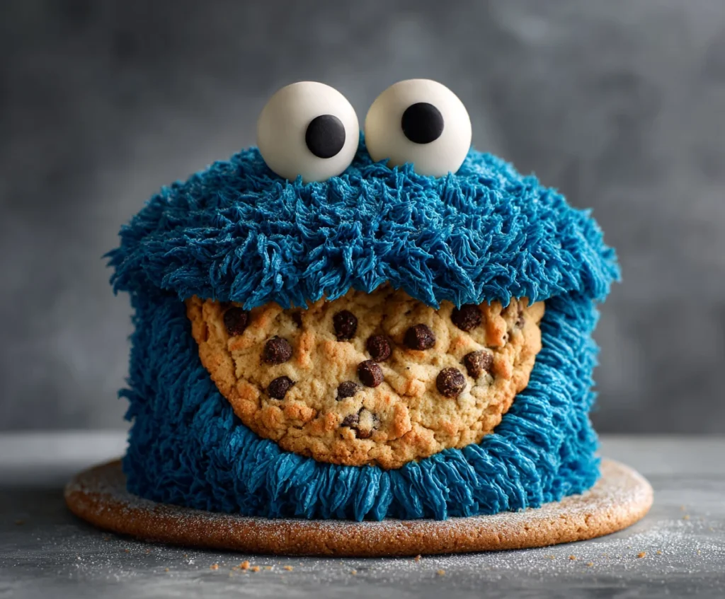 cookie monster cake