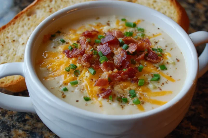 Rich Loaded Cheesy Potato Soup Recipe
