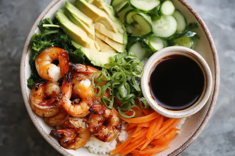 Fresh Shrimp Sushi Bowl Recipe