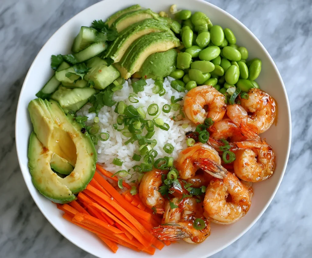 shrimp sushi bowl