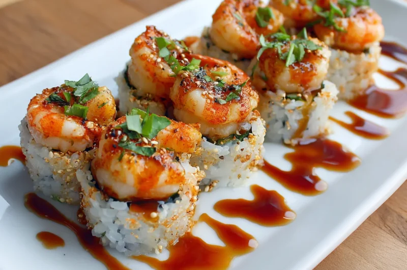 Spicy Shrimp Roll Sushi Recipe